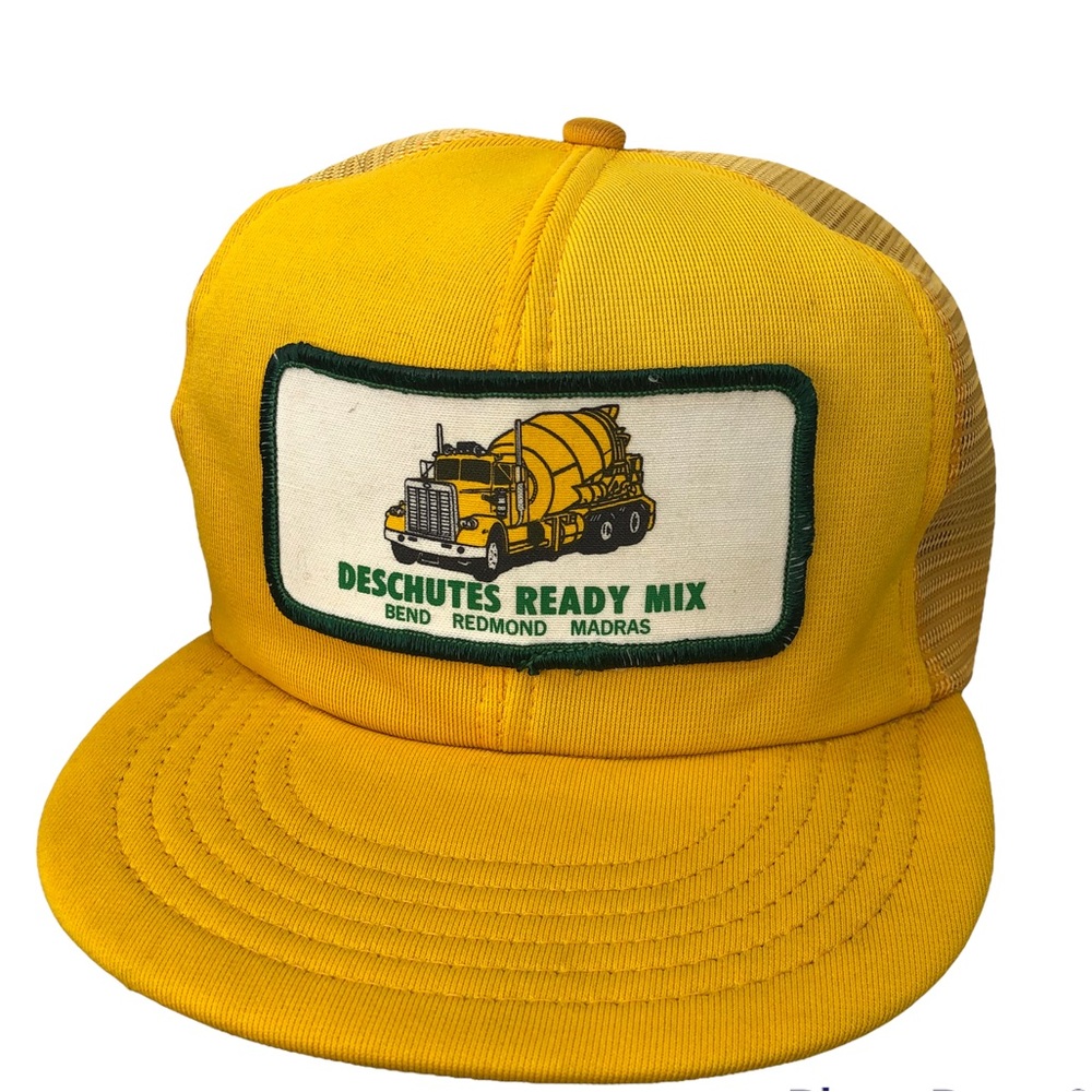Vintage Deschutes Bend Redmond Madras Ready Mix Concrete Trucker Patch Hat Snap